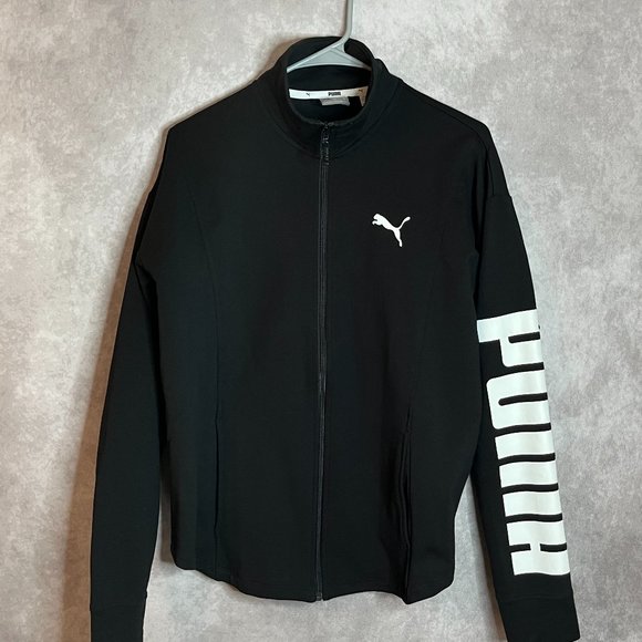 Puma Jackets & Blazers - Womens Puma Track Jacket. Black and white Size Large